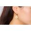 Edelstahl Unisex Davidstern Magen David jüdischen Stern Tropfen Huggie Ohrringe für Männer Frauen Bat Mizwa Geschenk, Gold
