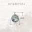 YFN Baum des Lebens Urne Halskette für Asche Sterling Silber Davidstern Lebensbaum Kremation Anhänger Kette Abalone Schale Celtic Keepsake Schmuck Geschenke für Damen Herren