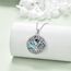 YFN Baum des Lebens Halskette Sterling Silber Yin Yang Lebensbaum Anhänger Kette Abalone Shell Keltischer Schmuck Geschenke für Damen Herren