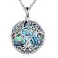 YFN Baum des Lebens Halskette Sterling Silber Om Aum Ohm Baum Anhänger Schmuck Yoga Geschenke für Damen Herren