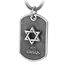 Herren Hexagon Star Dog Tag, Gothic Vintage Davidstern S925 Sterling Silber Anhänger Halskette,Silber,Anhänger + Kette 70cm Modeaccessoires (Color : Silver, Size : Pendant+chain 60cm)