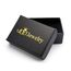 555Jewelry Edelstahl Davidstern geflochten Lederarmband für Herren Schwarz