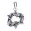 Vintage Echt 925 Sterling Silber Davidstern Anhänger Hexagramm Schlange Anhänger für Herren Damen