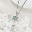 URONE Lebensbaum Kette 925er Sterlingsilber Davidstern Anhänger Türkis Halskette Jüdischer Stern Lebensbaum Schmuck Geschenke für Damen