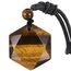 Nupuyai Tigerauge Kristall Davidstern Hexagramm Anhänger Halskette für Männer Frauen, Heilstein Amulett Kette mit verstellbarer Kordel