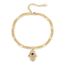 OHAYOO Fatima Armband Damen 14K Gold Plated 925 Sterling Silber Vergoldet Liebeskind Goldenes Schmuck für Frauen Mädchen Tochter Mutter