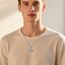 Friggem Wikinger Thors Hammer Halskette Herren 925 Sterling Silber Wikinger Anhänger Kette mit Keltischer Knoten/Vegvisir Kompass Anhänger Mjölnir Nordische Schmuck für Männer Frauen Unisex