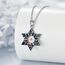 URONE Davidstern Senfkorn Halskette 925 Sterling Silber Judenstern Senfkorn Anhänger Religiöser Schmuck Geschenke für Frauen