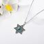 URONE Davidstern Querlenker Kette 925 Sterling Silber Judenstern Anhänger Halskette Davidstern Schmuck für Damen