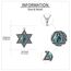 URONE Davidstern Querlenker Kette 925 Sterling Silber Judenstern Anhänger Halskette Davidstern Schmuck für Damen