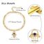 OHAYOO Fatima Armband Damen 14K Gold Plated 925 Sterling Silber Vergoldet Liebeskind Goldenes Schmuck für Frauen Mädchen Tochter Mutter