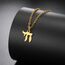 Amaxer zierliche Davidstern-Halskette mit hebräischem Chai-Symbol, minimalistisch, Chanukka, Judaisch, Edelstahl, Charm-Anhänger, L50