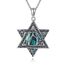 URONE Davidstern Querlenker Kette 925 Sterling Silber Judenstern Anhänger Halskette Davidstern Schmuck für Damen