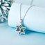URONE Baum des Lebens Kette 925 Sterling Silber Lebensbaum Davidstern Anhänger Halskette Baum des Lebens Judenstern Schmuck Geschenke für Damen