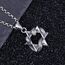 Vintage Echt 925 Sterling Silber Davidstern Anhänger Hexagramm Schlange Anhänger für Herren Damen