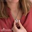 555Jewelry Halskette mit Davidstern, Edelstahl, zweifarbig, 40,6 - 61 cm, Metall