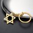 VASSAGO Davidstern Schlüsselanhänger für Damen und Herren, jüdischer Stern, Menora-Schlüsselanhänger, Edelstahl, Chanukka-Schlüsselanhänger, Israel, religiöser Schmuck, Gold 2, One size