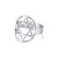 TEAMER Davidstern-Ring aus Edelstahl, verstellbar, Vintage-Fingerring, jüdischer Magen-Amulett-Schmuck für Frauen (Stil 2 – Silber)
