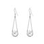 Mond Stern Ohrringe für Frauen, 925er Sterling Silber Halbmond Stern Tropfen Ohrringe Hypoallergen Mondhaken Ohrring Schmuck Geschenk für Geburtstag Grabschluss