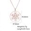 Amaxer Metatrons Cube Halskette für Frauen Davidstern Erzengel Metatron Schutzerklärung Hohl Kette Edelstahl Anhänger Charme Halskette für Frauen Mädchen, Edelstahl
