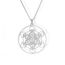 Amaxer Metatrons Cube Halskette für Frauen Davidstern Erzengel Metatron Schutzerklärung Ausgehöhlte Edelstahlkette Anhänger Charm Halskette für Frauen Mädchen (Metatron Würfel-Silber)