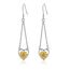 Sonnenblumen Ohrringe, 925er Sterling Silber Sonnenblumen-Tropenohrringe für Frauen Sonnenblumen Herz Ohrringe Sonnenblumen Schmuck Geschenk für Geburtstag Weihnachten