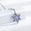 ABIGY Davidstern Kette 925 Sterling Silber Halskette mit Kreuz Opal Anhänger Hexagramm Davidstern Kette Jüdischen Hexagramm Amulett Schmuck Geschenke für Männer Damen