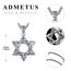 David Stern Kette Sterling Silber Davidstern Anhänger Halskette Herren Hexagramm Kette Davidstern Amulett Schutz Schmuck Geschenk für Herren Männer