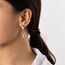 U7 Kleine Creolen mit Ankh-Kreuz Anhänger Edelstahl Biker Gotik Hängeohrringe Punk Rock Huggie Kreolen Hoop Earrings Modeschmuck für Männer Frauen