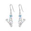 ABIGY Katzen Ohrringe 925 Sterling Silber Haustier Ohrringe keltischer Knoten baumelnde Ohrringe verrückter Katzen Damen Schmuck für Damen und Mädchen Geburtstags Geschenke