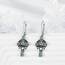 YFN Keltische Kreuz Ohrringe Sterling Silber Claddagh Ohrringe Abalone Schale Baumeln Tropfen Ohrhänger Schmuck Geschenke für Damen Herren