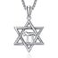 David Sterne Halskette Sterling Silber Davidstern Anhänger Kette Davidstern mit Chai Kette David Stern Schmuck Geschenk für Herren Männer