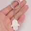VASSAGO Hamsa Hand der Fatima Schlüsselanhänger Israel Jüdischer Davidstern Hamsa Hand Schlüsselanhänger Hebräisch Viel Glück Schutz Schmuck Geschenk
