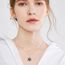 ABIGY Onyx Davidstern Halskette 925 Sterling Silber Davidstern Kette Kreuz Onyx Anhänger Hexagramm Halskette Jüdisches Amulett Schmuck Geeignet für Männer Damen Geschenke