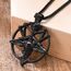 Church Of Satan Siegel von Baphomet Satanic Ziege von Mendes Ziegenkopf Teufel Anhänger Luzifer Halskette, invertierte Pentagramm Amulett Schmuck für Männer Jungen