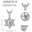 David Sterne Halskette Sterling Silber Davidstern Anhänger Kette Davidstern mit Taube Kette Taube Halskette David Stern Schmuck Geschenk für Herren Männer