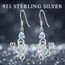 ABIGY Katzen Ohrringe 925 Sterling Silber Haustier Ohrringe keltischer Knoten baumelnde Ohrringe verrückter Katzen Damen Schmuck für Damen und Mädchen Geburtstags Geschenke