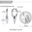 U7 Punk Creolen Ohrringe für Männer Frauen Hip-Hop Klappcreolen mit Kegel Anhänger Edelstahl Kleine Huggie Kreolen Modeschmuck Accessoire