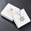 David Sterne Halskette Sterling Silber Davidstern Anhänger Kette Davidstern mit Peace Zeichen Kette Friedenszeichen Halskette David Stern Schmuck Geschenk für Herren Männer