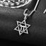 David Sterne Halskette Sterling Silber Davidstern Anhänger Kette Davidstern mit Chai Kette David Stern Schmuck Geschenk für Herren Männer
