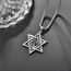 David Stern Anhänger Sterling Silber Kerze Davidstern Kette Halskette Herren Davidstern Schmuck Geschenk für Herren Männer