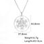 Amaxer Metatrons Cube Halskette für Frauen Davidstern Erzengel Metatron Schutzerklärung Ausgehöhlte Edelstahlkette Anhänger Charm Halskette für Frauen Mädchen (Metatron Würfel-Silber)