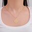 VASSAGO Davidstern Halskette für Frauen Jüdischer Stern mit Menorah Halskette aus Edelstahl Chanukka Anhänger Halskette für Männer Israel Religiöser Schmuck (Gold halskette)