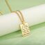 EUEAVAN Hebräisch Halsketten Judentum Religion Faithchai Halskette Jehova Anhänger Bibel Gott Namen Schmuck Chanukka Israel Amulette Geschenke Christentum Frauen Männer (Hebräische Halskette gold)