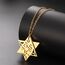 EUEAVAN Jüdisches Gebet Shema Yisrael Halskette für Frauen Zweifarbige Davidstern Halskette Hear O Israel Anhänger Judaica Sh'ma Yisrael Schmuck Hebräisch Kabbalah Segen Geschenk Männer (gold)