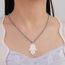 Hamsa Hand der Fatima Halskette für Frauen Hebräischer Segensanhänger Jüdischer Davidstern Halskette Israel Allah Judentum Religiöser Schmuck Islamisches Amulett für Männer (Kastenkette Silber)