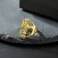 Amaxer Am Israel Chai Ring für Frauen Davidstern Jüdisches Judaica Hebräisch Kabbalah Segensring Religiöser Fingerring (Gold, Diameter 18mm)