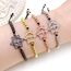 JunyiDIY Handgefertigtes, verstellbares Kreuz- und Davidstern-Charm-Armband, modischer christlicher, religiöser Schmuck für Männer und Frauen, schützendes und inspirierendes Geschenk, adjustable,