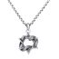 Vintage Echt 925 Sterling Silber Davidstern Halskette Kette mit Hexagramm Schlange Anhänger für Herren Damen