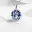 Eusense Halskette Erzengel Michael/St Benedikt/Heiliger Christopher/Jungfrau Maria/Kruzifix, Anhänger katholisch, religiös, 925 Silber, Schmuck, Schutz-Amulett, Medaille für Herren und Damen, Sterling
